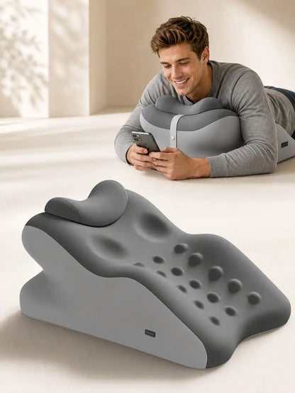 Ergonomic Cooling Fabric Reading Pillow: Premium Memory Foam Support for Enhanced Relaxation and Leisure Activities