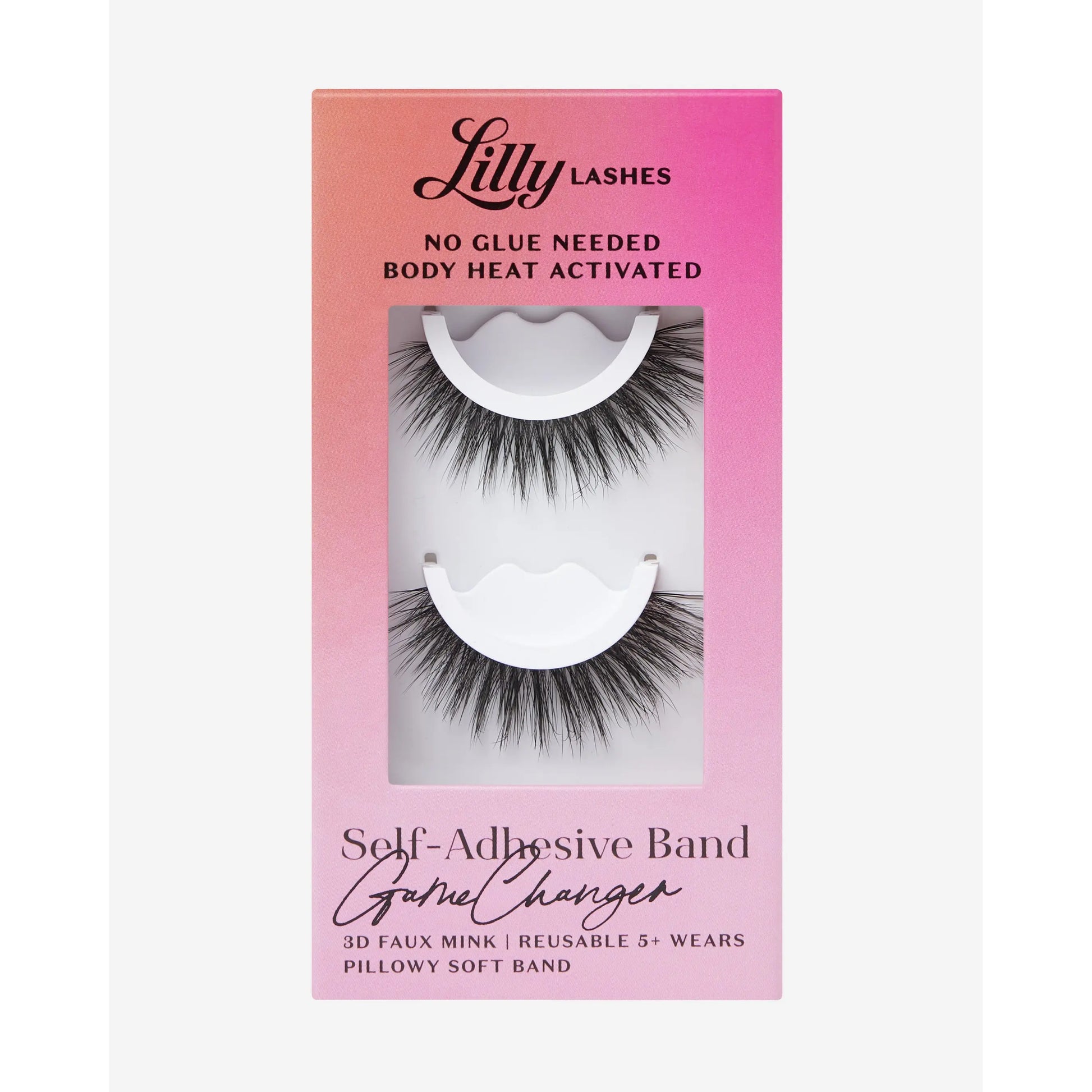 Self-Adhesive 3D Faux Mink Eyelashes by Lilly Lashes – Effortless Glamour with No Glue Required