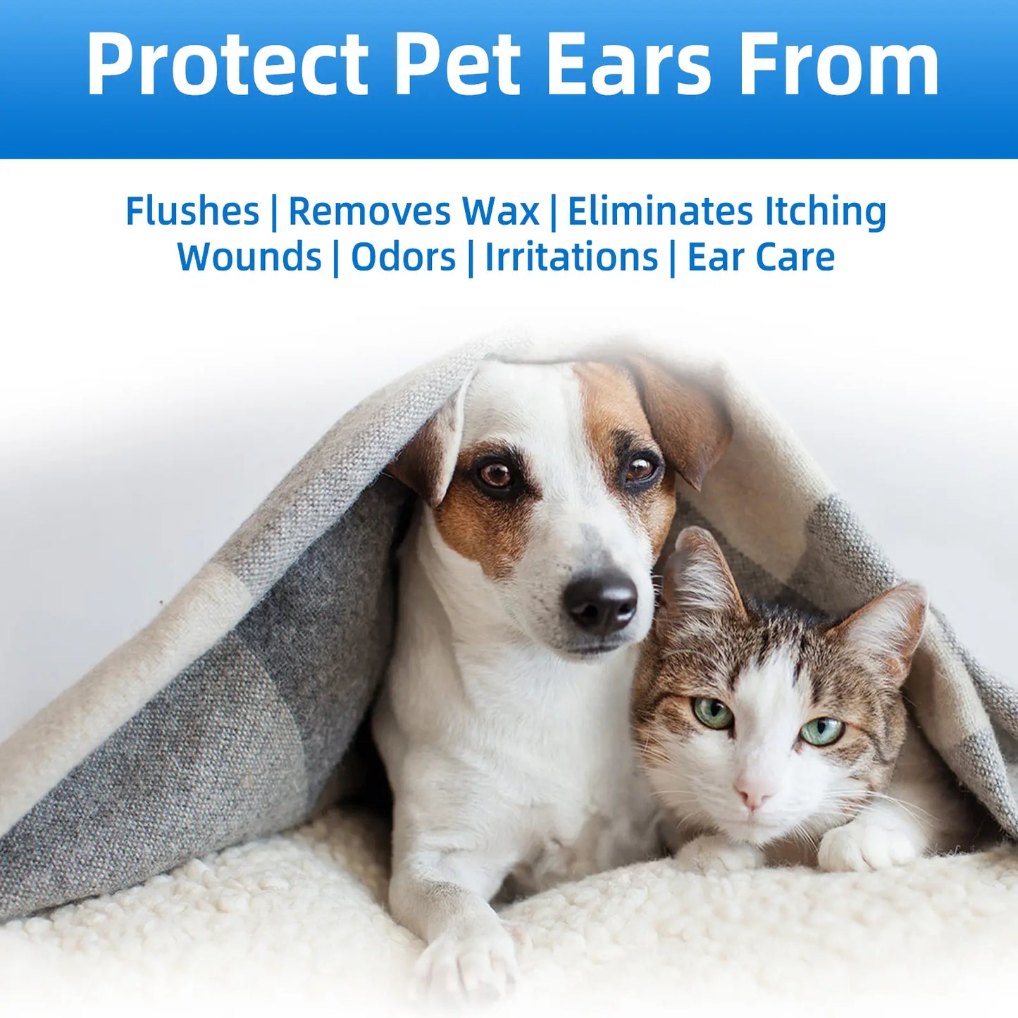 Gentle Pet Ear Cleanser - The Premier Odor-Free Solution for Dogs and Cats