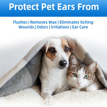 Gentle Pet Ear Cleanser - The Premier Odor-Free Solution for Dogs and Cats