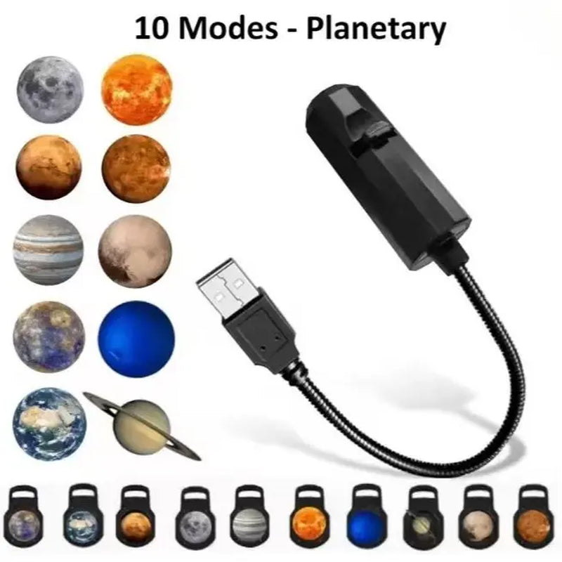 Transform Your Space with the Galaxy Projector Lamp – 10 Stunning Lighting Modes, 360° Rotation, and Compact Design for Ultimate Home Decor