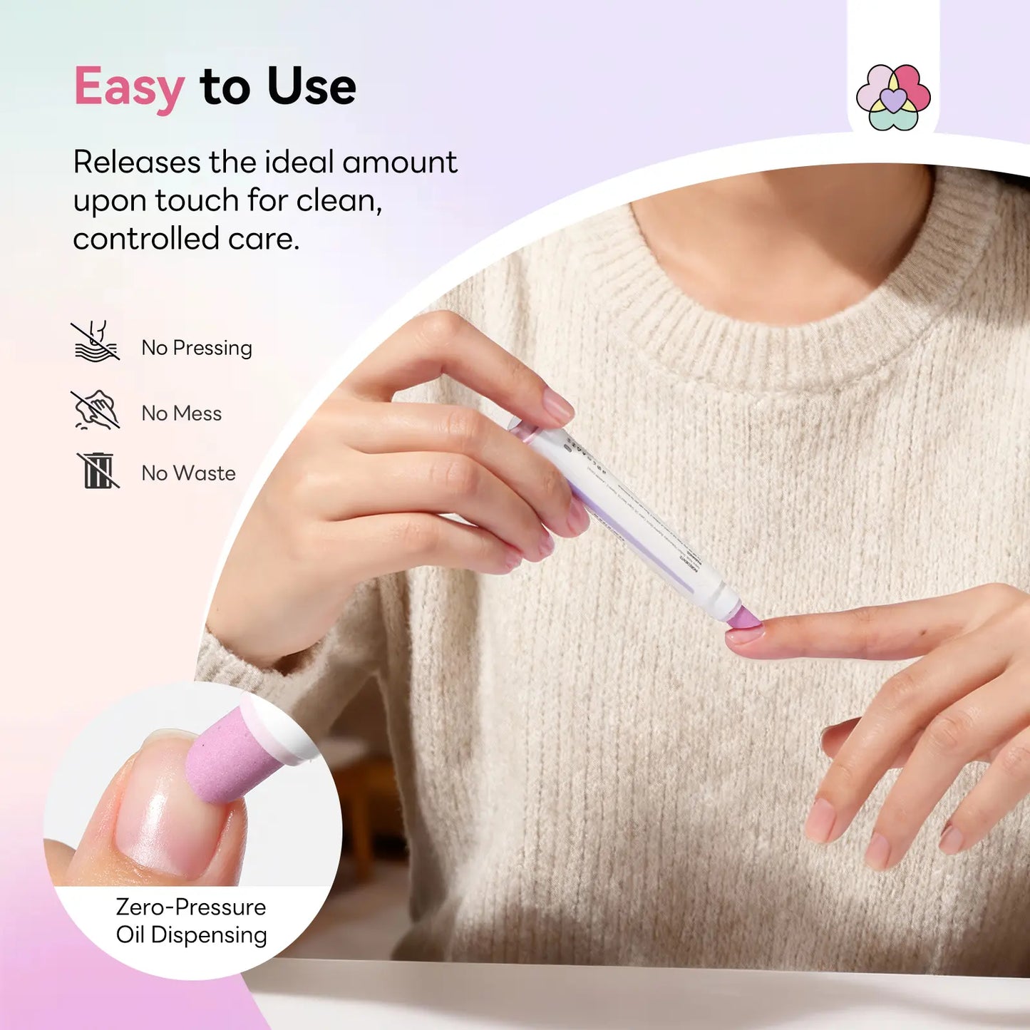 SAVILAND Cuticle Remover Pen Set: 2 Ceramic Cuticle Pushers and 4.5ml Nourishing Cuticle Oil for Enhanced Moisturization and Strengthening
