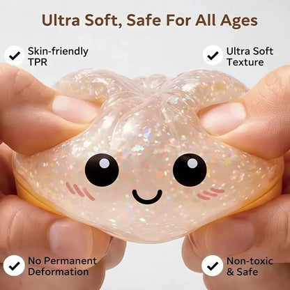 Ultimate Stress Relief Glitter Dumpling Squishy - Premium Soft Sensory Toy