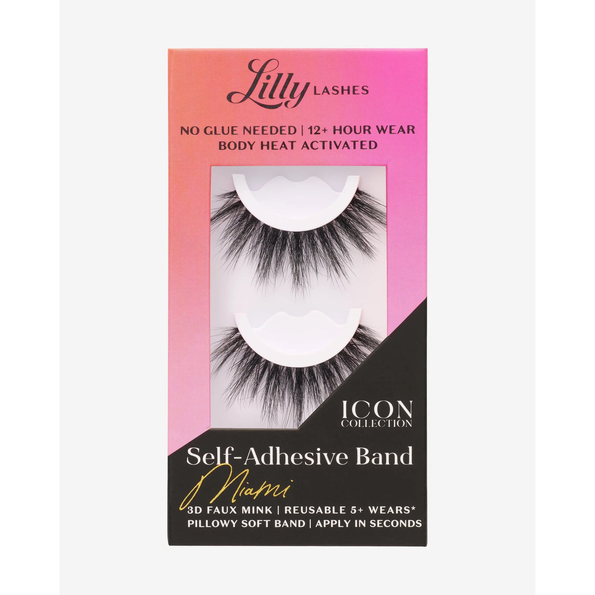 Self-Adhesive 3D Faux Mink Eyelashes by Lilly Lashes – Effortless Glamour with No Glue Required
