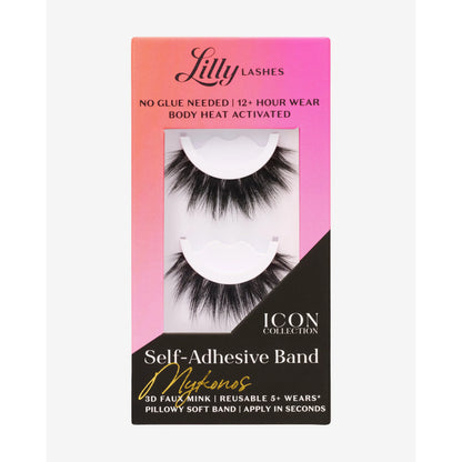 Self-Adhesive 3D Faux Mink Eyelashes by Lilly Lashes – Effortless Glamour with No Glue Required