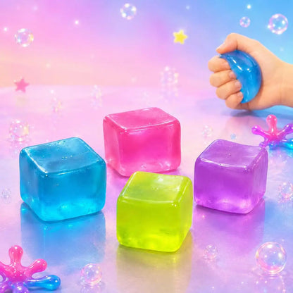 Stress Relief Squishy Cube - Ideal Fidget Toy for All Ages, Perfect for Gifts and Classroom Rewards