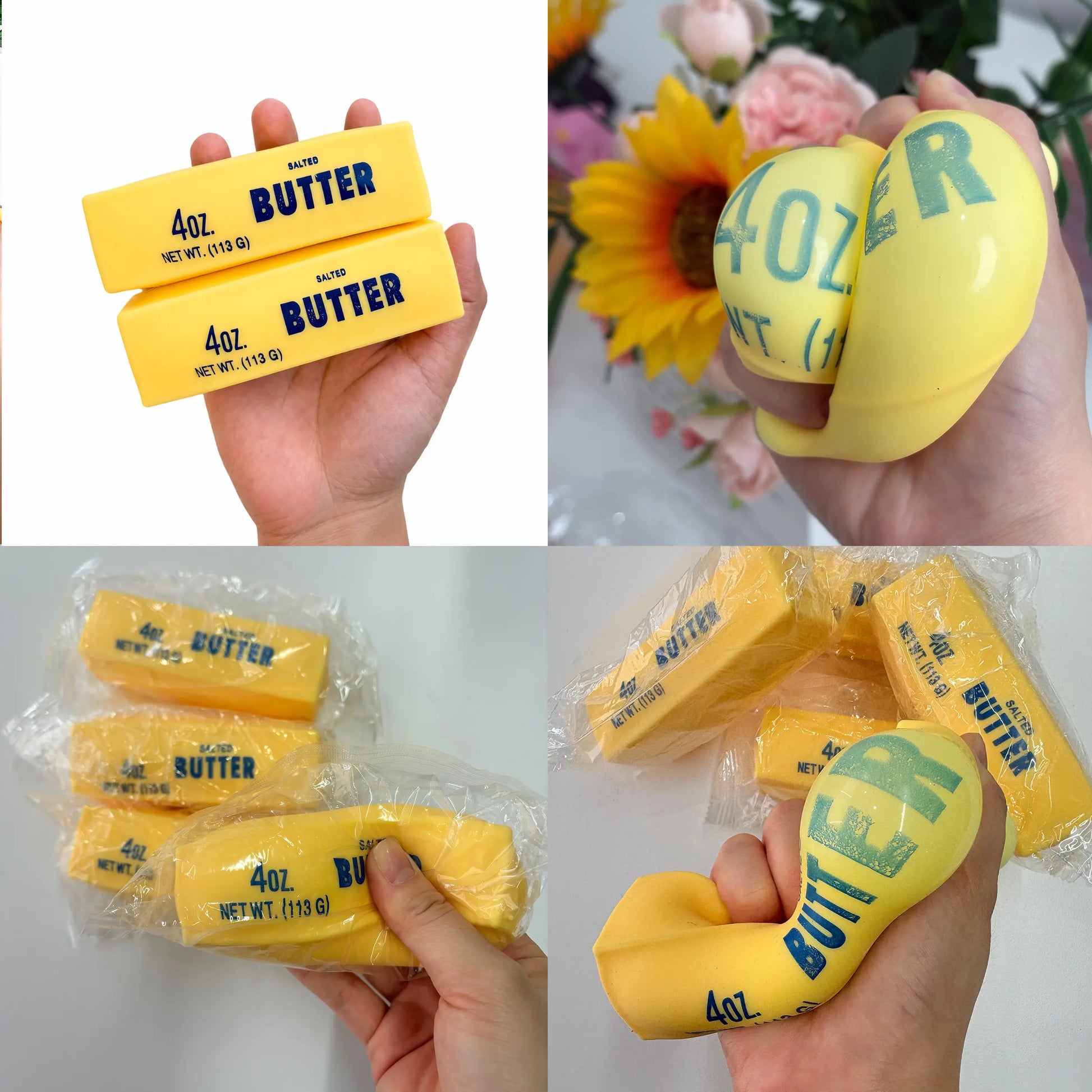 Butter Squishy Stick - TPR & EVA Stress Relief Squeeze Toy Available in Multiple Sizes
