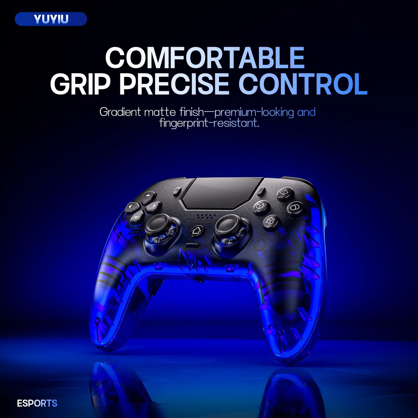 YUYIU Hall Effect Wireless Controller - Unleash Your Gaming Potential with Programmable Features, Enhanced Precision, and Immersive Audio