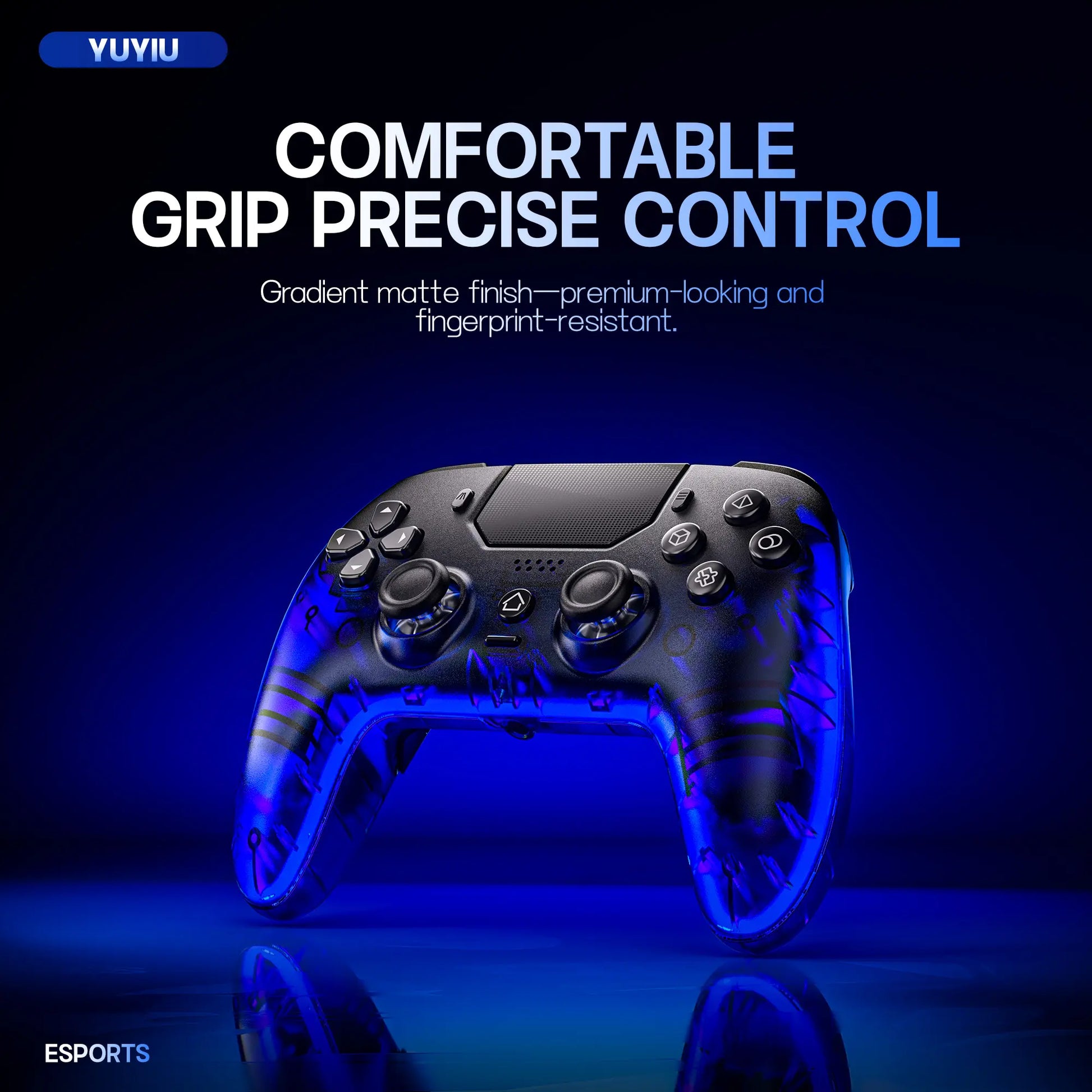 YUYIU Hall Effect Wireless Controller - Unleash Your Gaming Potential with Programmable Features, Enhanced Precision, and Immersive Audio