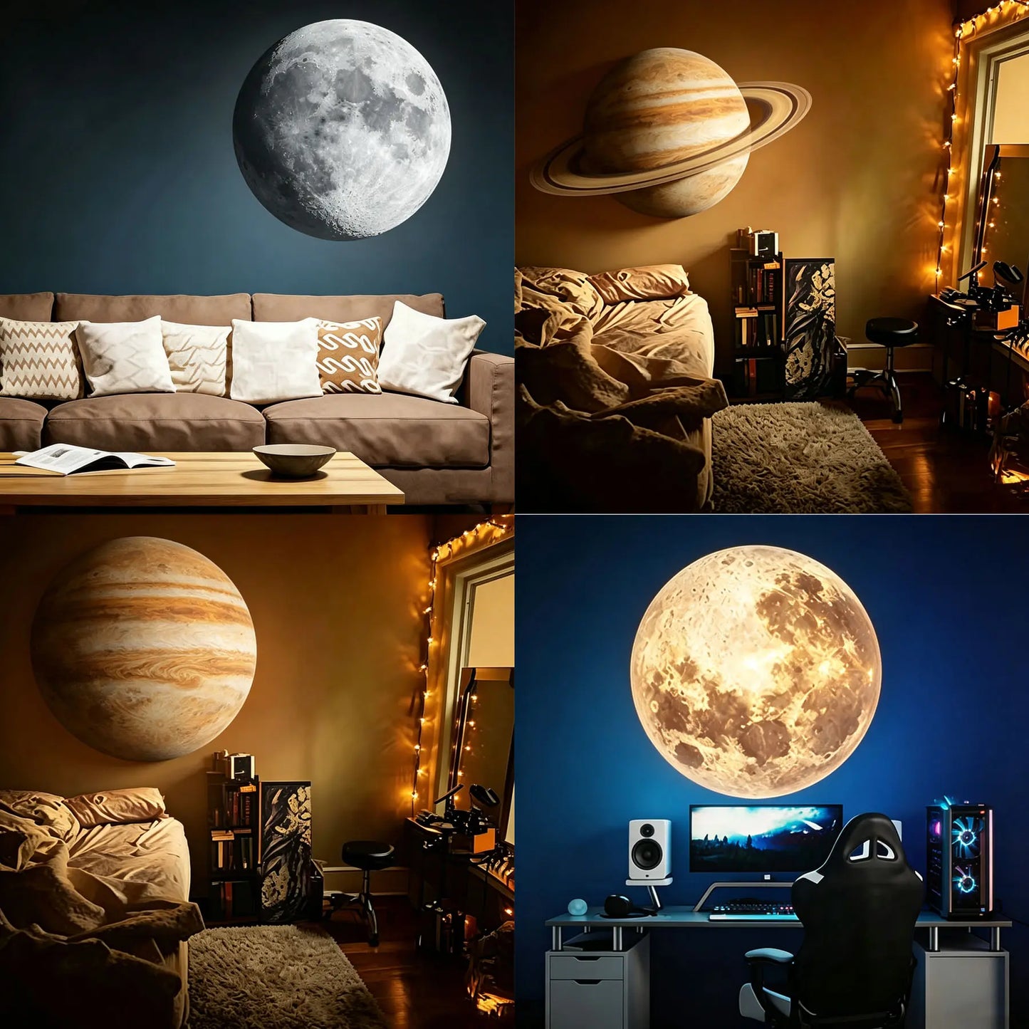 Transform Your Space with the Galaxy Projector Lamp – 10 Stunning Lighting Modes, 360° Rotation, and Compact Design for Ultimate Home Decor