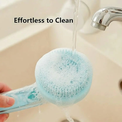 2026 2-in-1 Pet Bath Brush and Soap Dispenser - Premium Soft Silicone Grooming Tool for Dogs and Cats