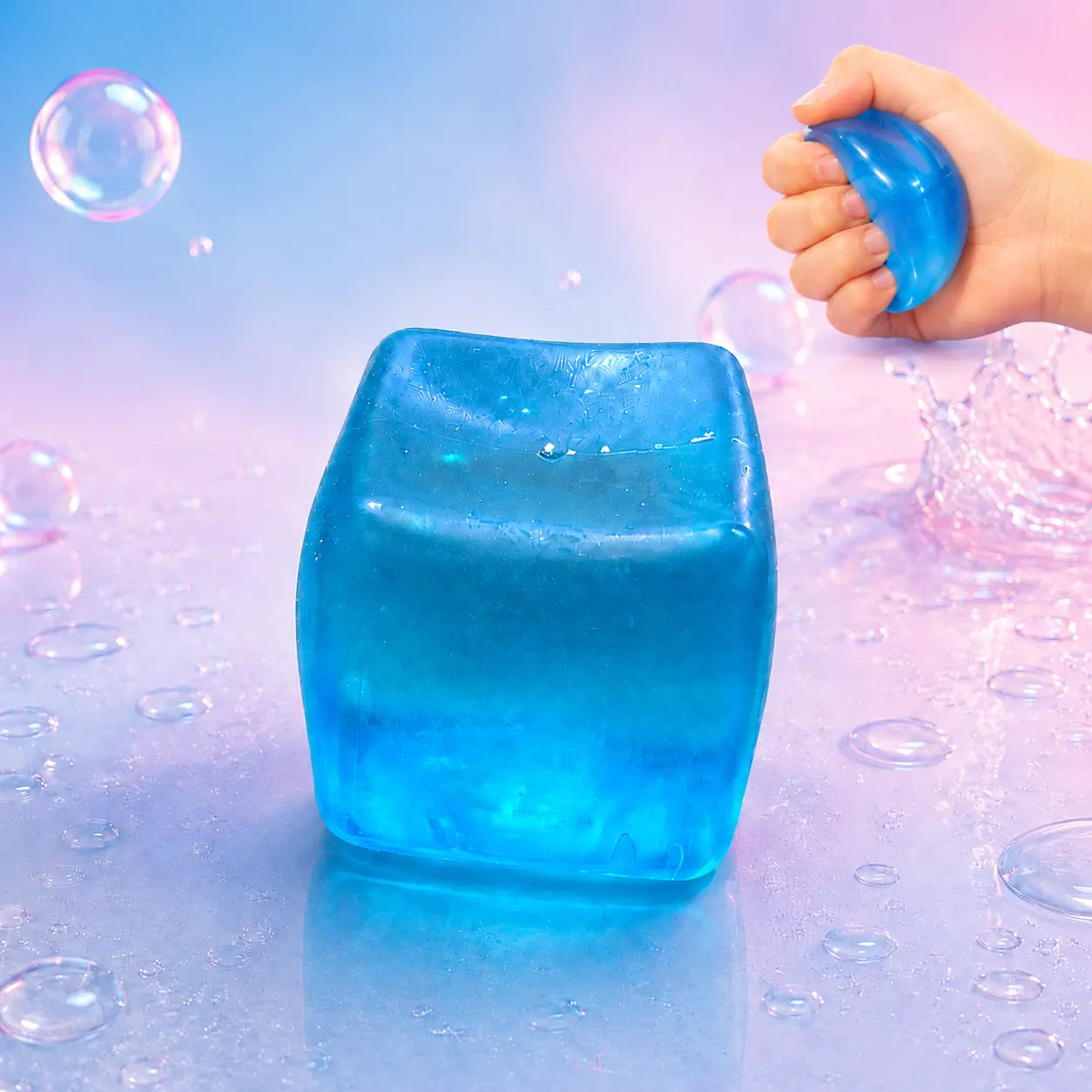 Stress Relief Squishy Cube - Ideal Fidget Toy for All Ages, Perfect for Gifts and Classroom Rewards