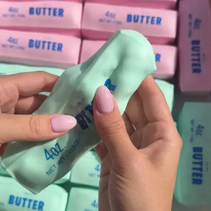 Crunchy Butter Squishy - Colorful Moldable Fidget Toy for Stress Relief and Enjoyment
