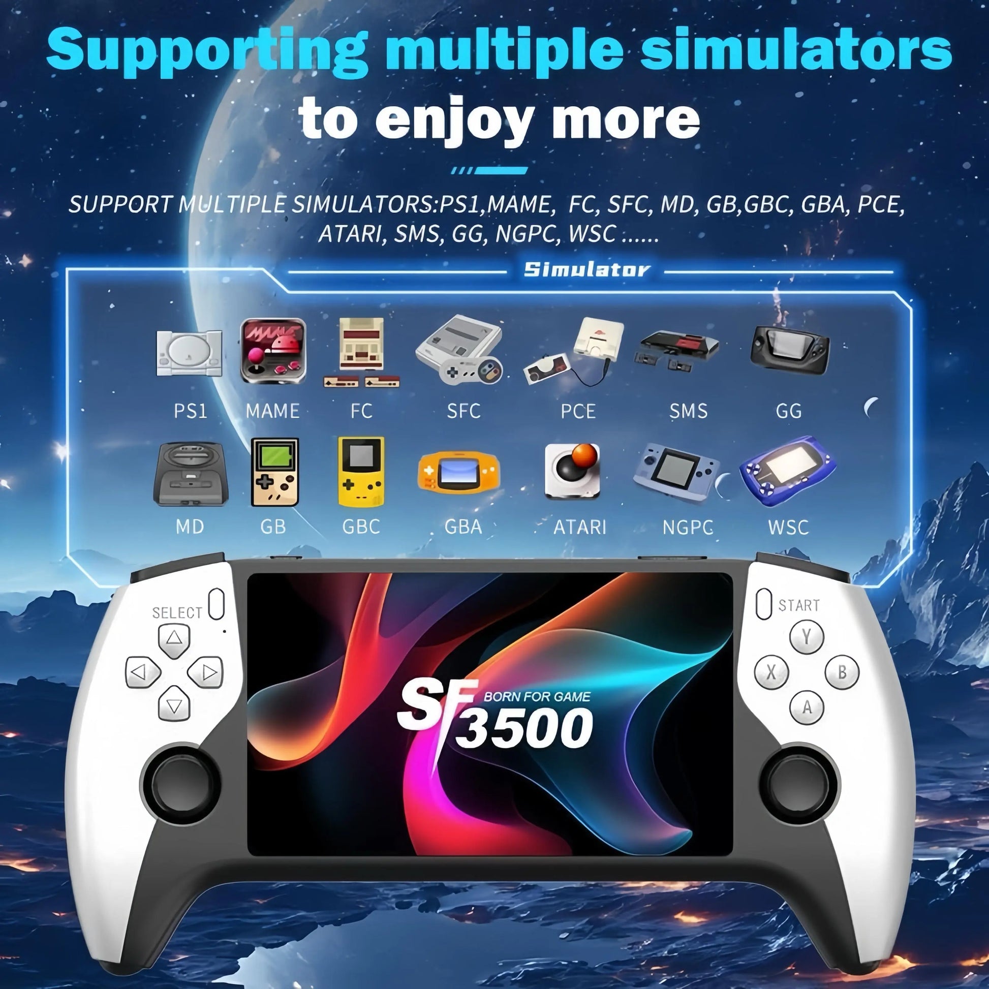 Unleash Nostalgia with the Ultimate Portable Retro Handheld Game Console - Play Over 20,000 Classic Games on a Stunning 5-Inch HD Screen!