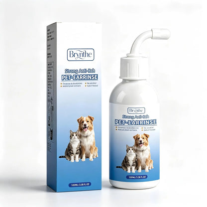 Gentle Pet Ear Cleanser - The Premier Odor-Free Solution for Dogs and Cats