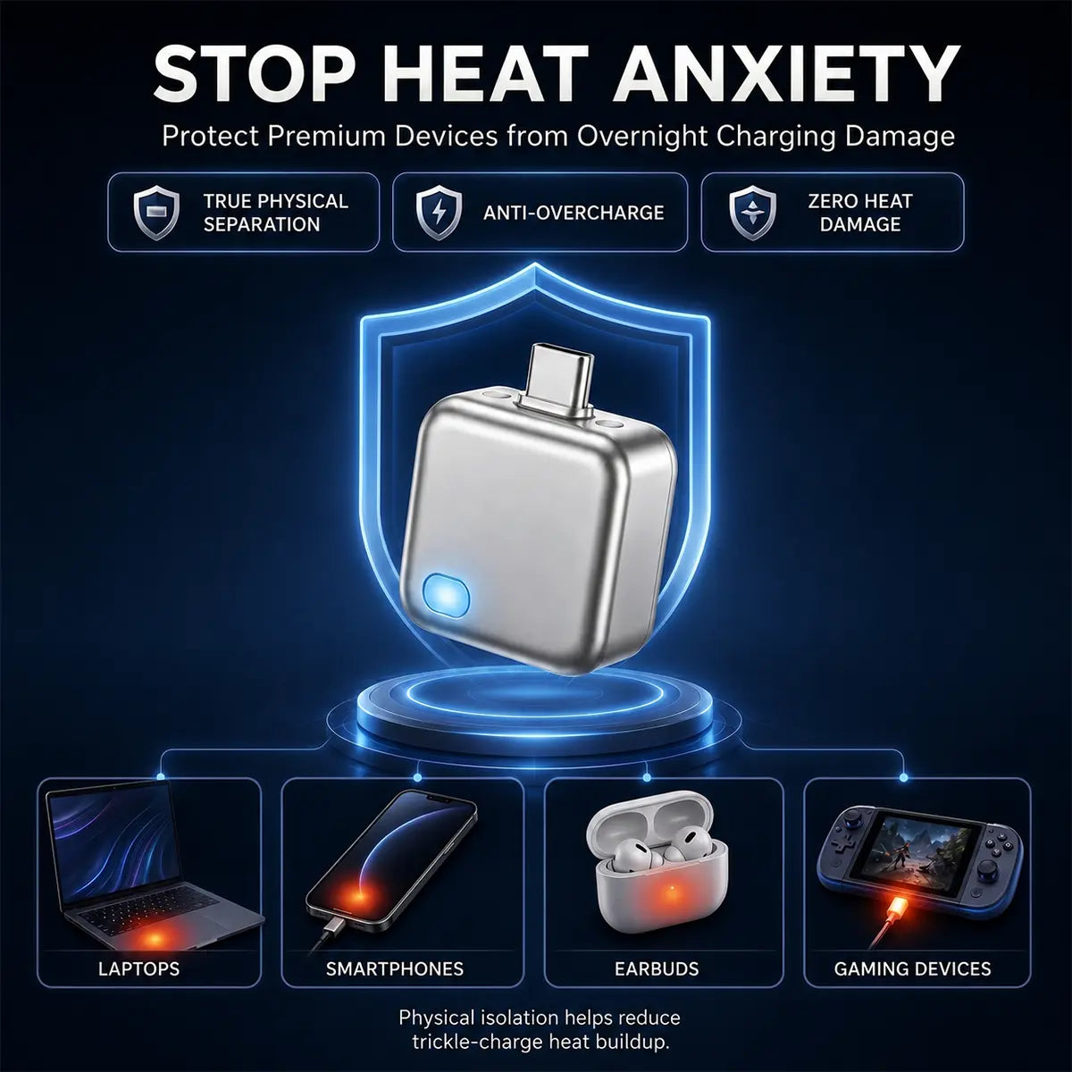 Revolutionary 140W Type-C Battery Guard: Automatic Charging with Smart Auto-Stop & Anti-Overcharge Protection for All Your Devices
