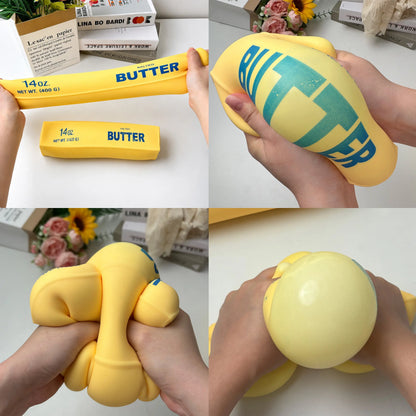 Butter Squishy Stick - TPR & EVA Stress Relief Squeeze Toy Available in Multiple Sizes