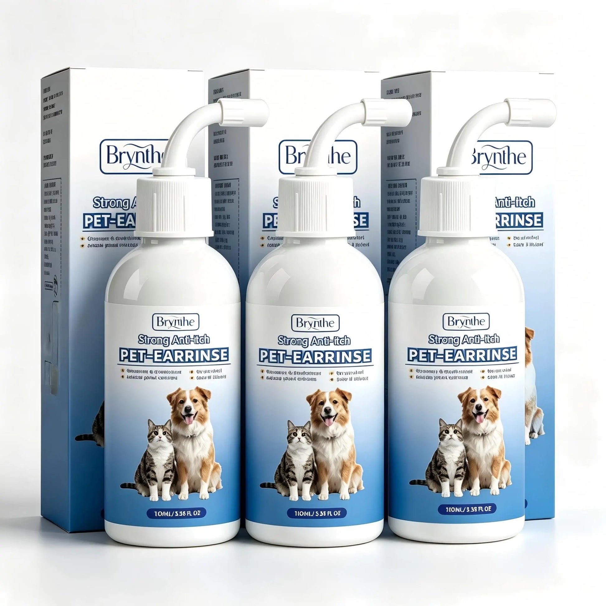 Gentle Pet Ear Cleanser - The Premier Odor-Free Solution for Dogs and Cats