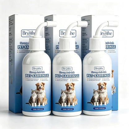 Gentle Pet Ear Cleanser - The Premier Odor-Free Solution for Dogs and Cats