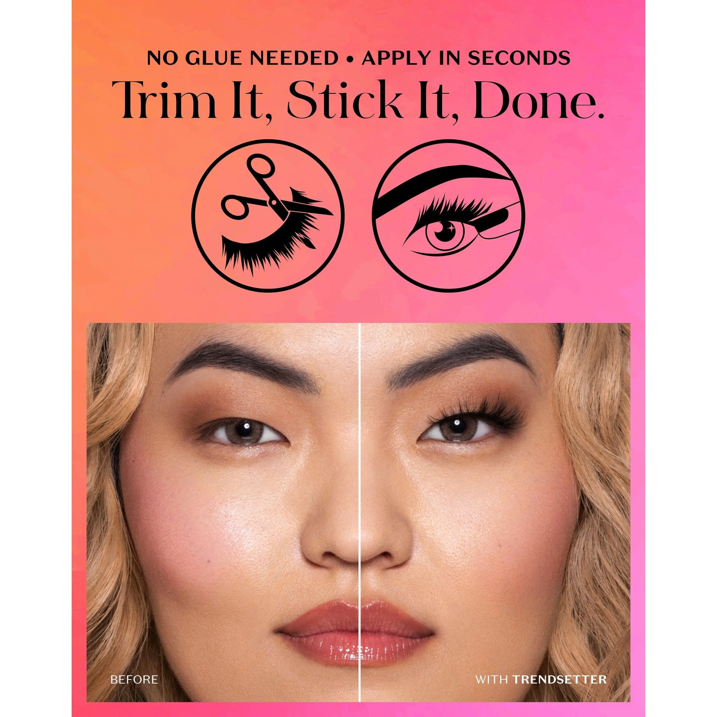 Self-Adhesive 3D Faux Mink Eyelashes by Lilly Lashes – Effortless Glamour with No Glue Required
