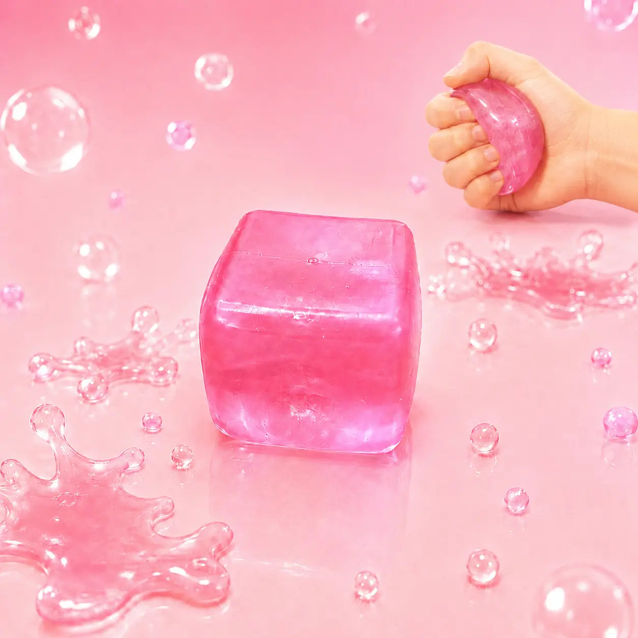 Stress Relief Squishy Cube - Ideal Fidget Toy for All Ages, Perfect for Gifts and Classroom Rewards