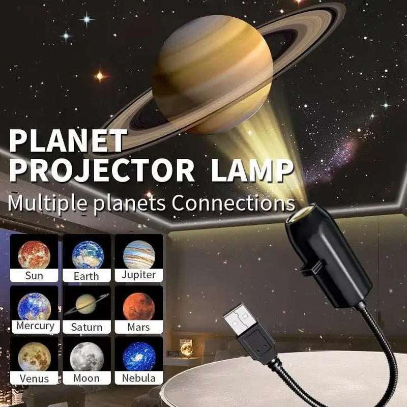 Transform Your Space with the Galaxy Projector Lamp – 10 Stunning Lighting Modes, 360° Rotation, and Compact Design for Ultimate Home Decor