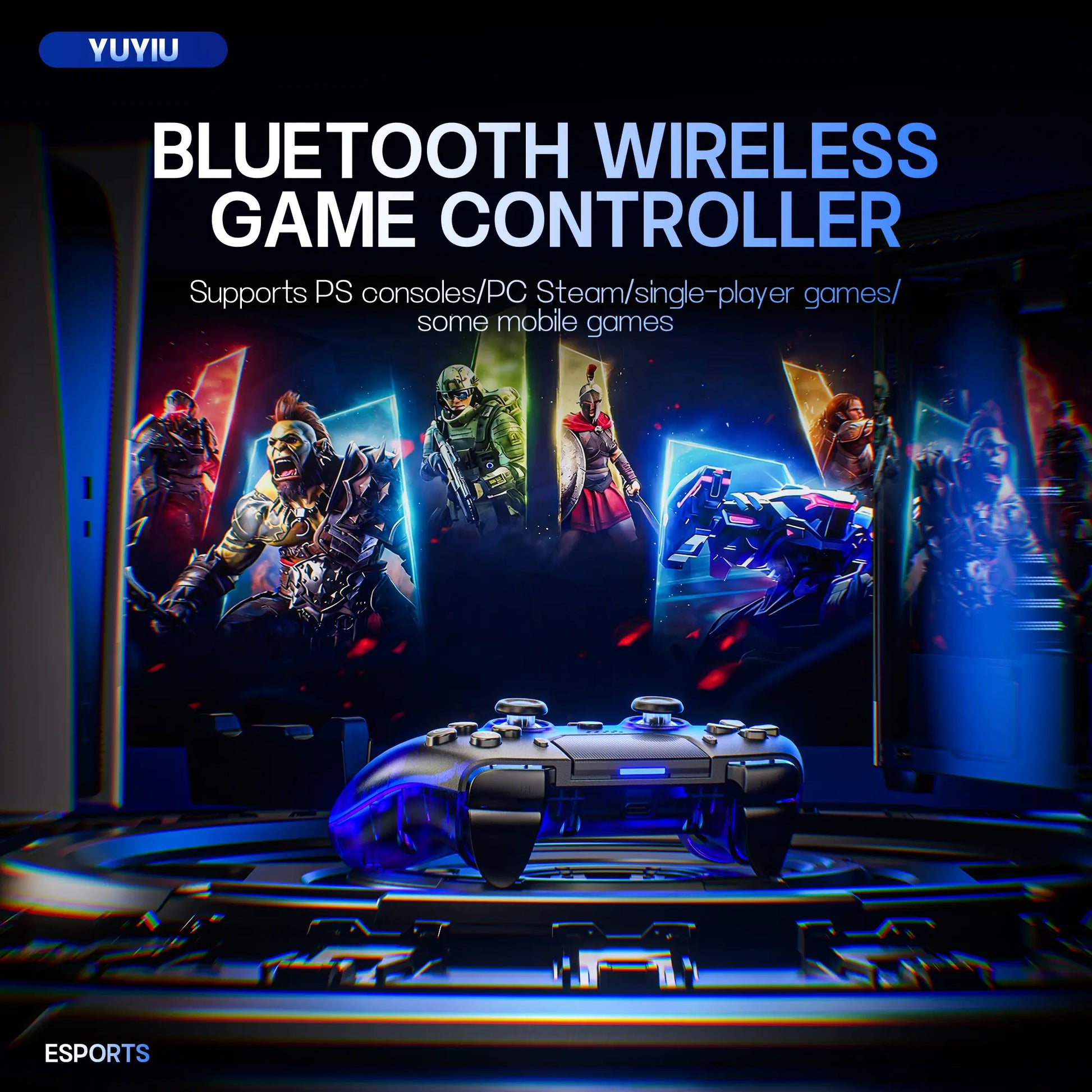 YUYIU Hall Effect Wireless Controller - Unleash Your Gaming Potential with Programmable Features, Enhanced Precision, and Immersive Audio