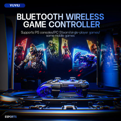 YUYIU Hall Effect Wireless Controller - Unleash Your Gaming Potential with Programmable Features, Enhanced Precision, and Immersive Audio