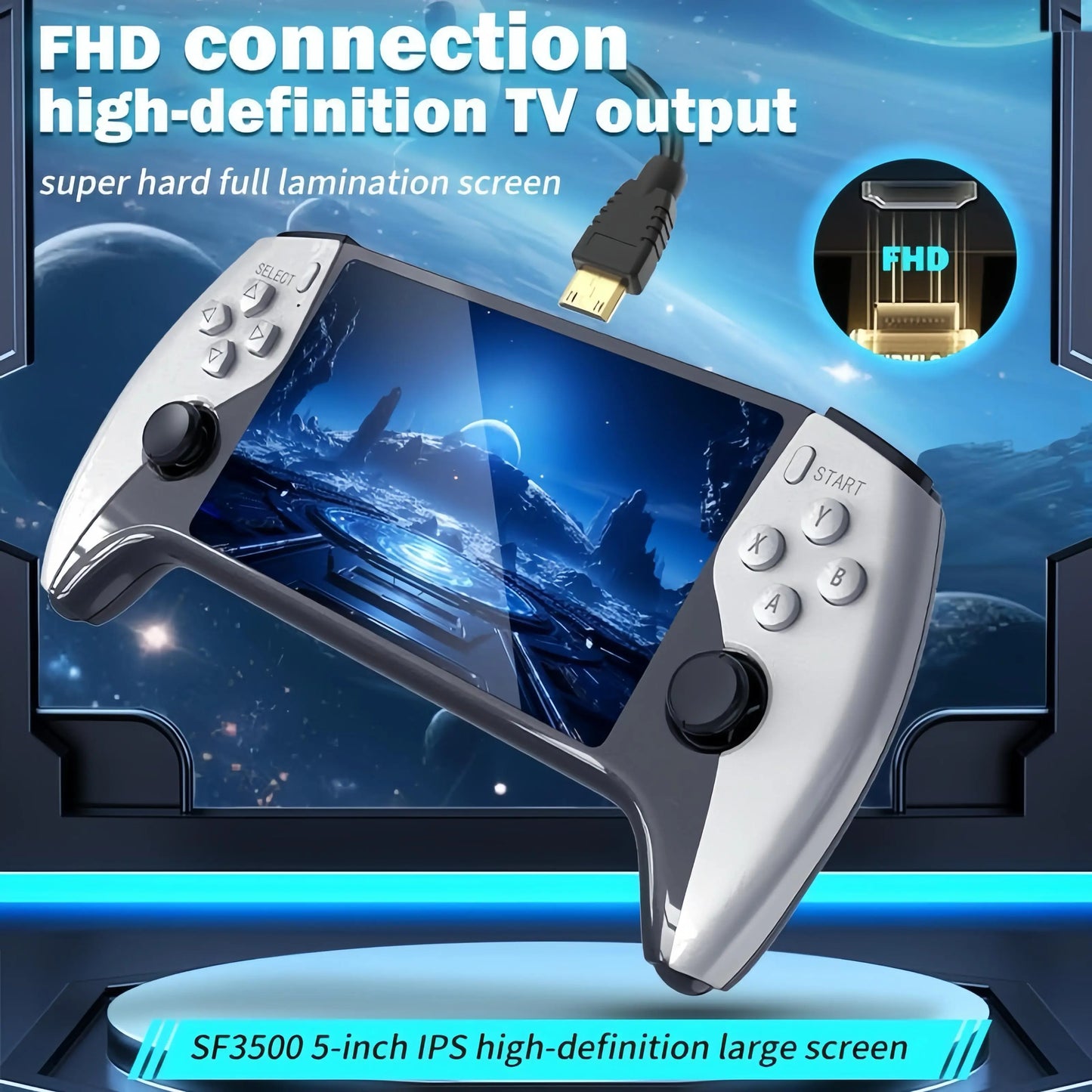 Unleash Nostalgia with the Ultimate Portable Retro Handheld Game Console - Play Over 20,000 Classic Games on a Stunning 5-Inch HD Screen!