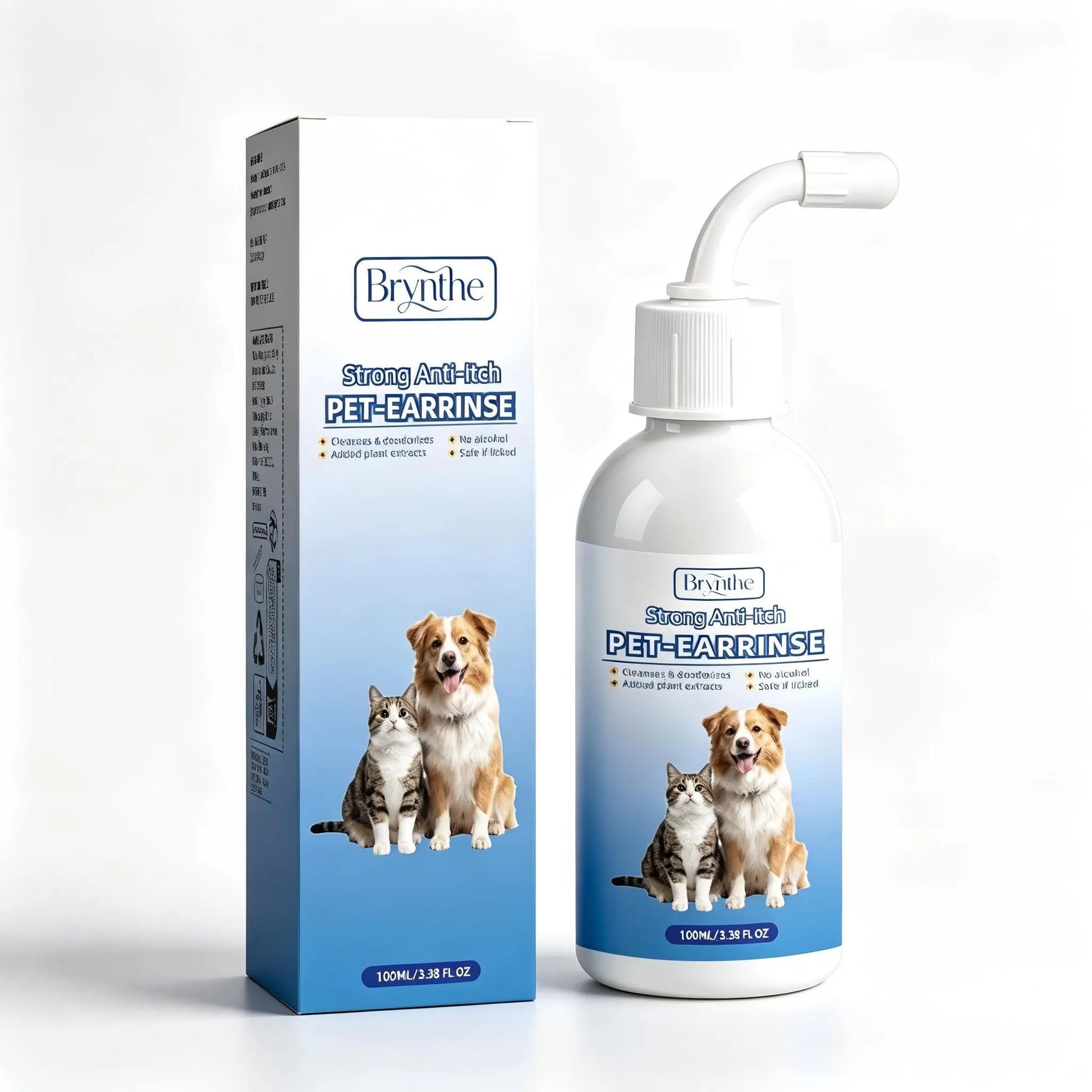 Gentle Pet Ear Cleanser - The Premier Odor-Free Solution for Dogs and Cats